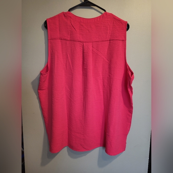 NEW- RACHEL Rachel Roy Red Sleeveless Tank Top, Size XL - Picture 2 of 5